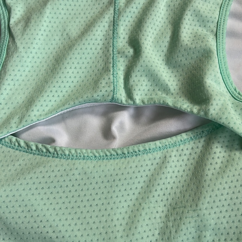 Lucky in LOVE Seafoam green tennis tank - Large - Picture 7 of 7
